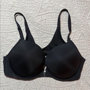 Torrid Plunge Push Up Front Close Black Underwire